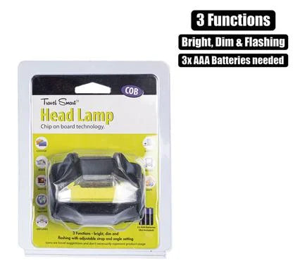 Torch headlamp cob pl (3xaaa)