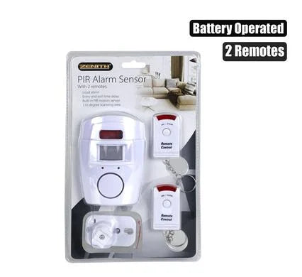 PIR Alarm System with 2 remotes b/o