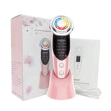 AuraGlow 7-in-1 EMS & RF Anti-Aging Facial Device